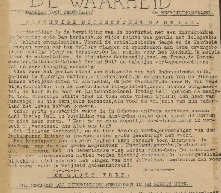 De Waarheid over 9 mei 1945