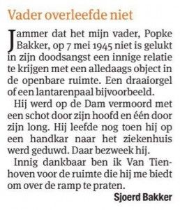 Krantenknipsel zoon Sjoerd